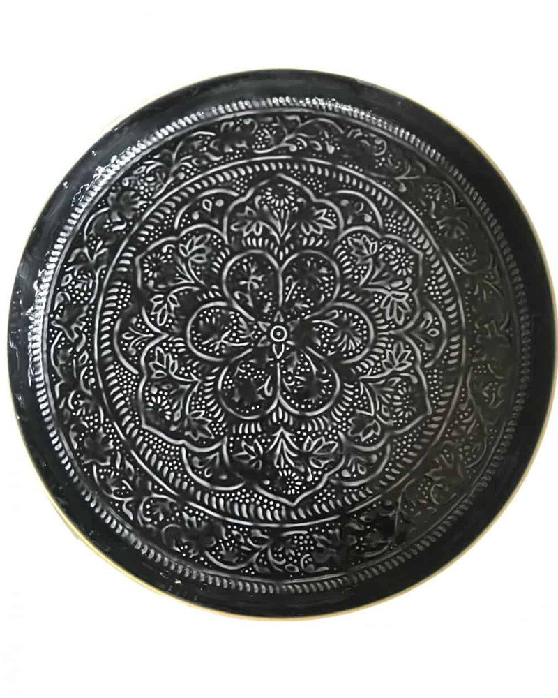 Plateau Berbère rond- Bazar de Luxe