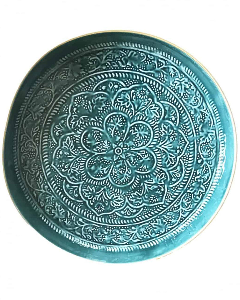 Plateau Berbère rond- Bazar de Luxe