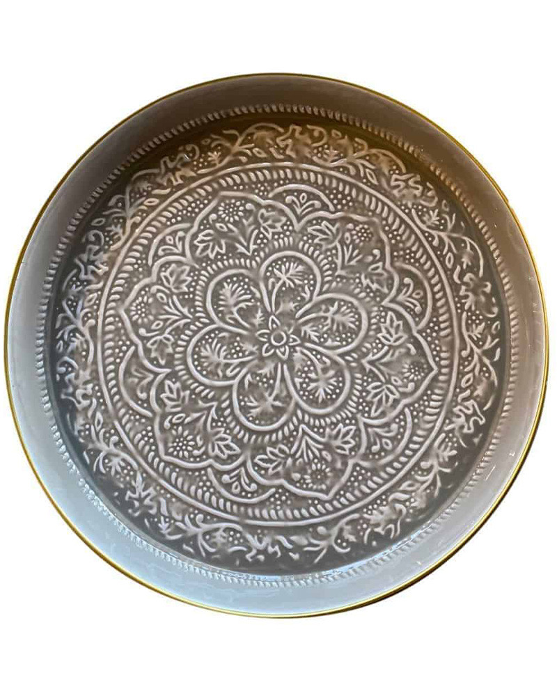 Plateau Berbère rond- Bazar de Luxe