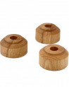 Trio de Bougeoirs Bois - Maison Pechavy