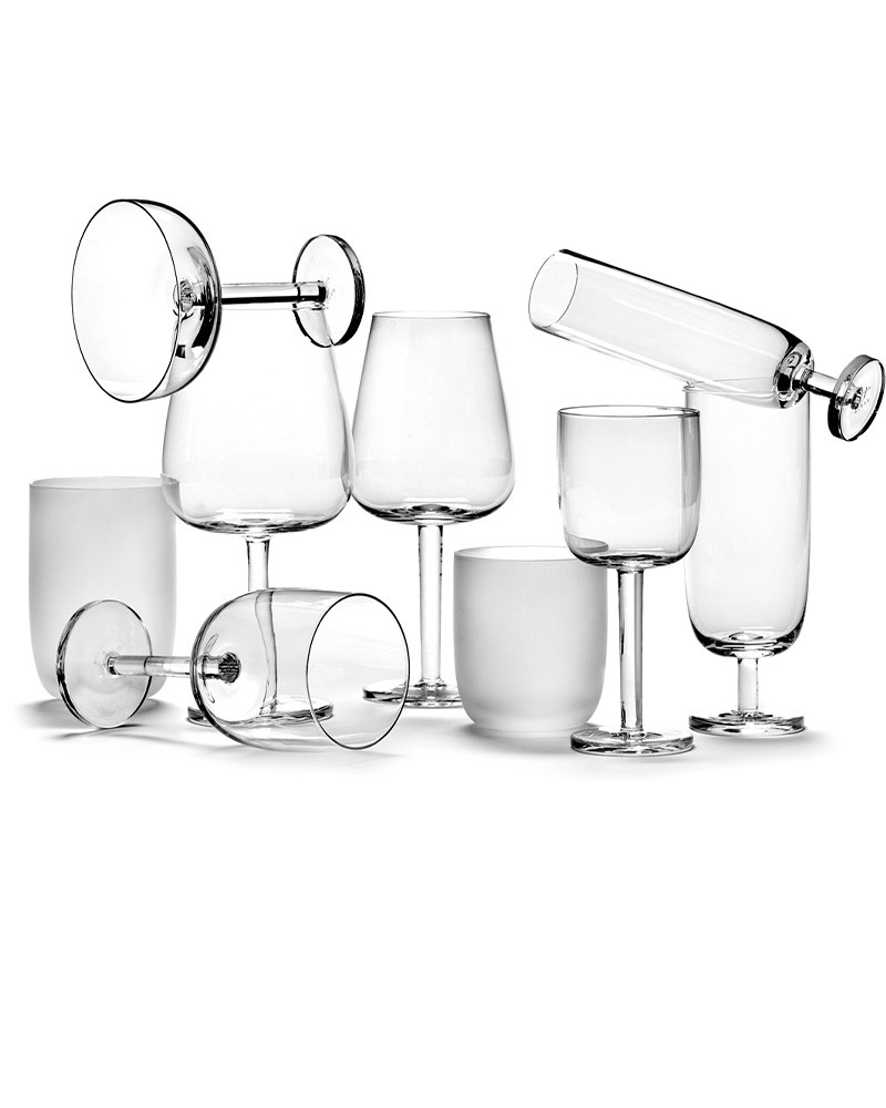 Verre à eau Givré Blanc Base - Serax