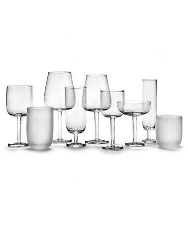 Verre à eau Givré Blanc Base - Serax