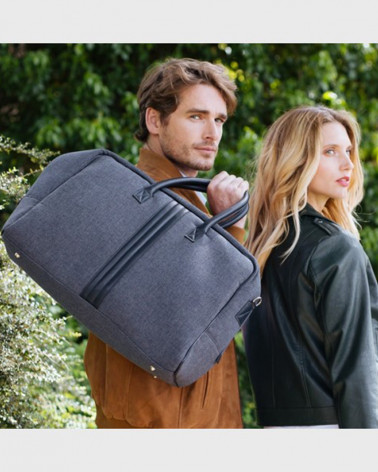 Sac cabine tissu et cuir Ronaldo - Entre 2 Rétros