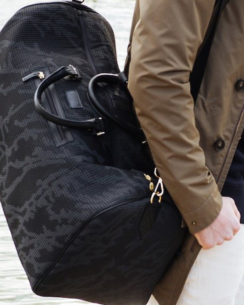 Sac de voyage mixte en tissu et cuir Walter - Entre 2 Rétros