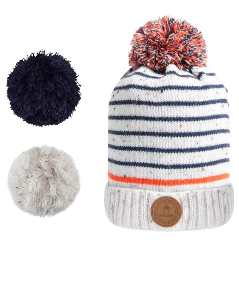 Bonnet avec 3 pompons interchangeables Red Lion - Cabaïa