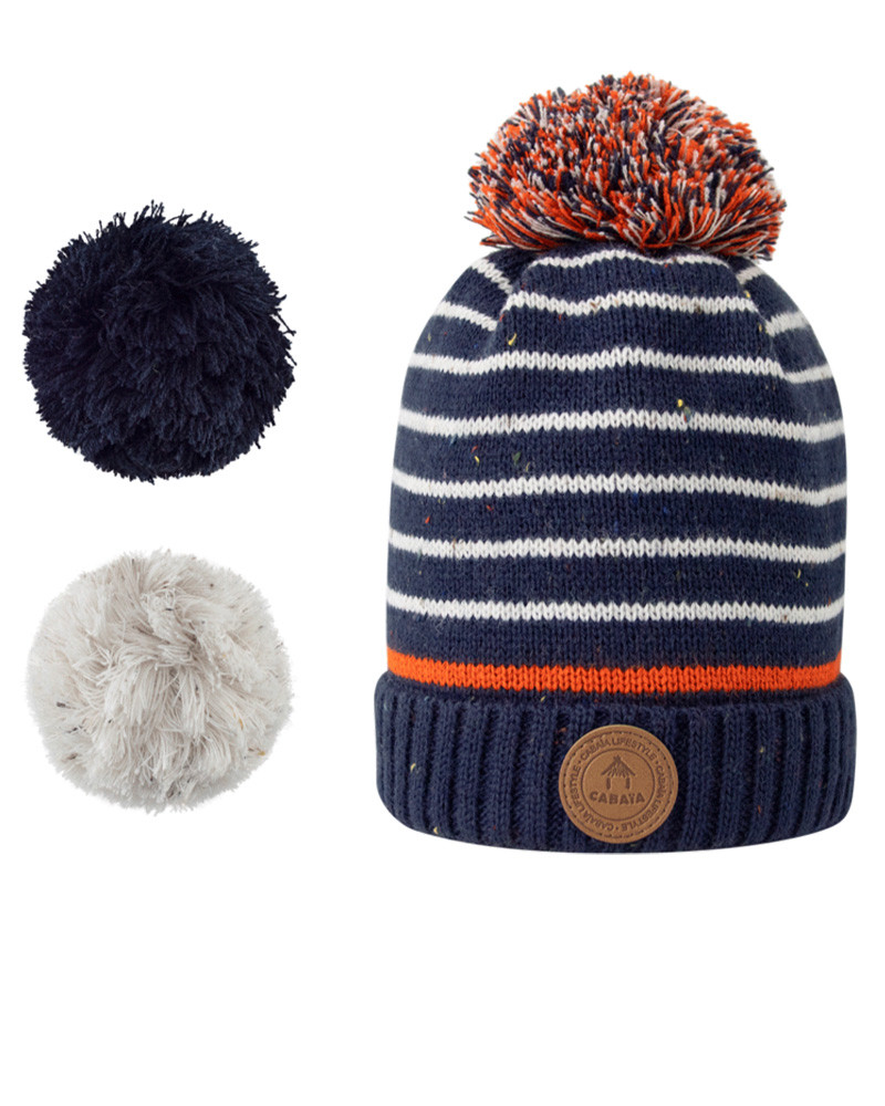 Bonnet avec 3 pompons interchangeables Red Lion - Cabaïa
