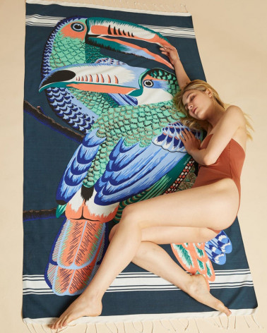 Serviette paréo Fouta Toucan - Inoui Editions