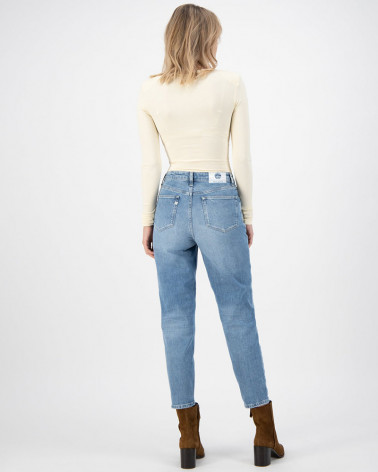 Jean femme Mams Stretch Tapered Old Stone - Mud Jeans