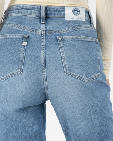 Jean femme Mams Stretch Tapered Old Stone - Mud Jeans