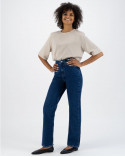 Jean femme Relax Rose Stone Indigo - Mud Jeans