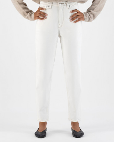 Jean femme Mams Stretch Tapered Off White - Mud Jeans