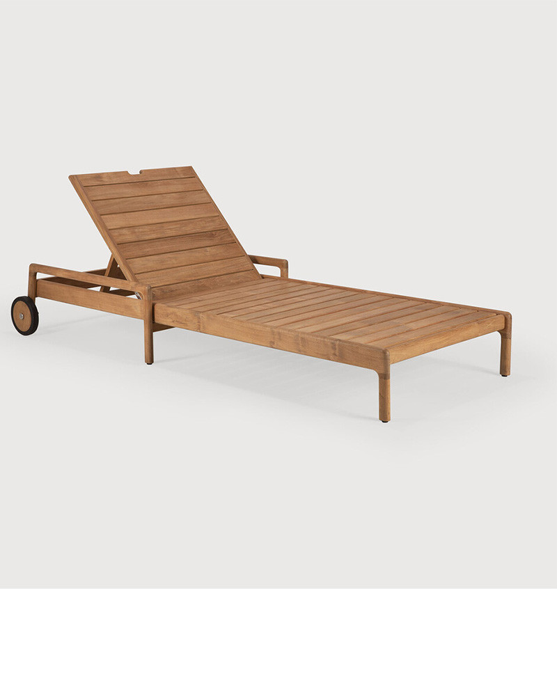 Chaise-longue multi-positions en teck Jack - Ethnicraft