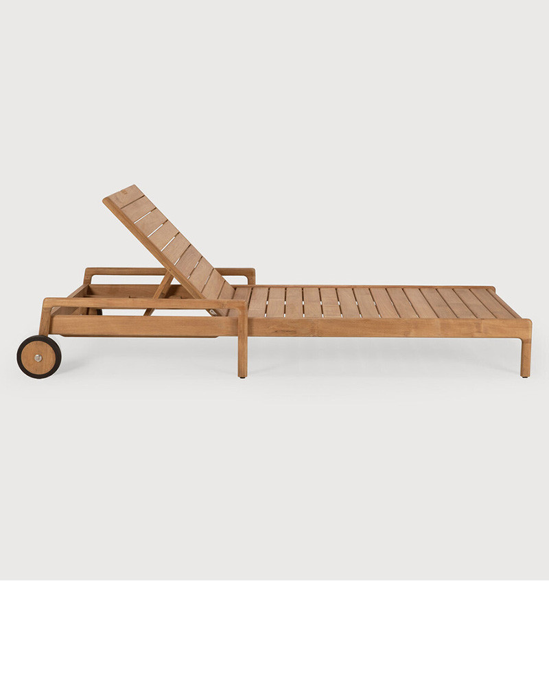 Chaise-longue multi-positions en teck Jack - Ethnicraft