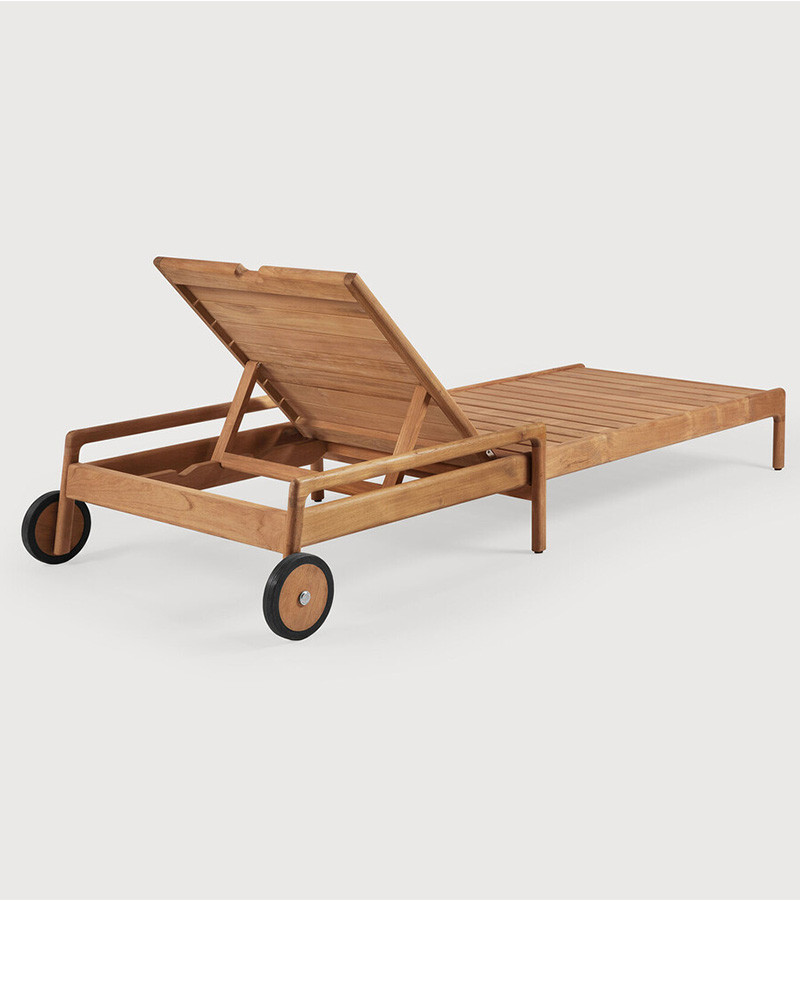Chaise-longue multi-positions en teck Jack - Ethnicraft
