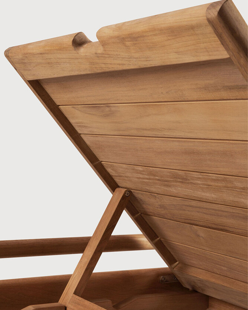 Chaise-longue multi-positions en teck Jack - Ethnicraft