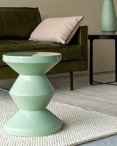 Tabouret table basse Zig Zag en plastique laqué - Pols Potten