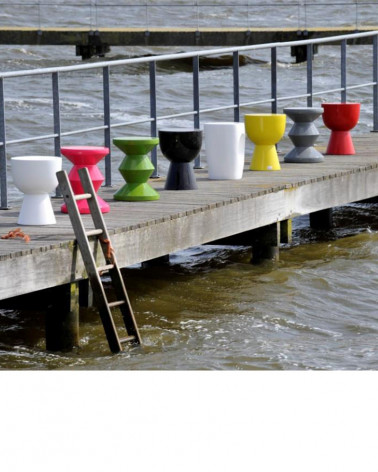 Tabouret Tam Tam en plastique laqué - Pols Potten