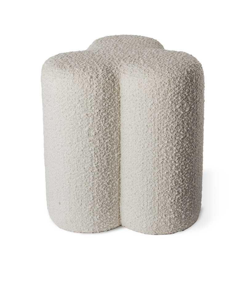 Table basse Pouf Clover en tissu bouclette - Pols Potten