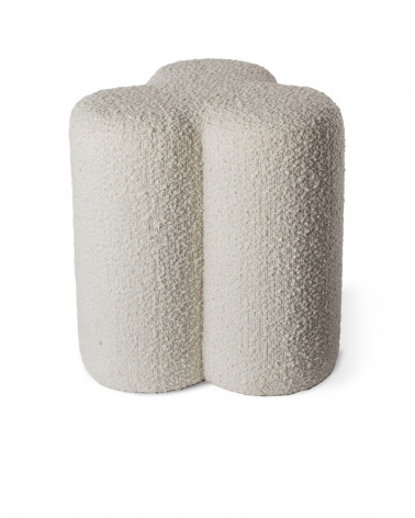 Table basse Pouf Clover en tissu bouclette - Pols Potten