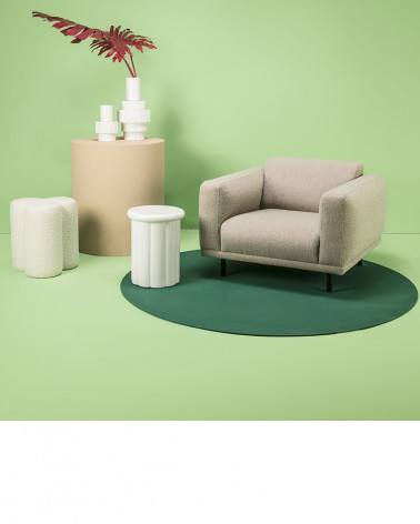 Table basse Pouf Clover en tissu bouclette - Pols Potten