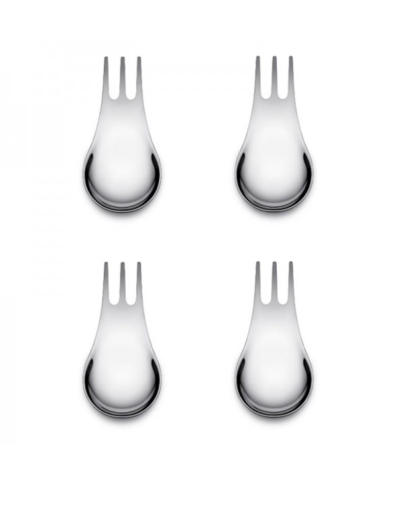 Set de 4 couverts multifonctionnels Moscardino - Alessi