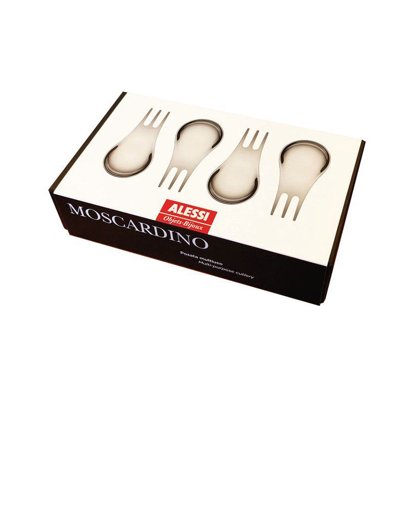Set de 4 couverts multifonctionnels Moscardino - Alessi