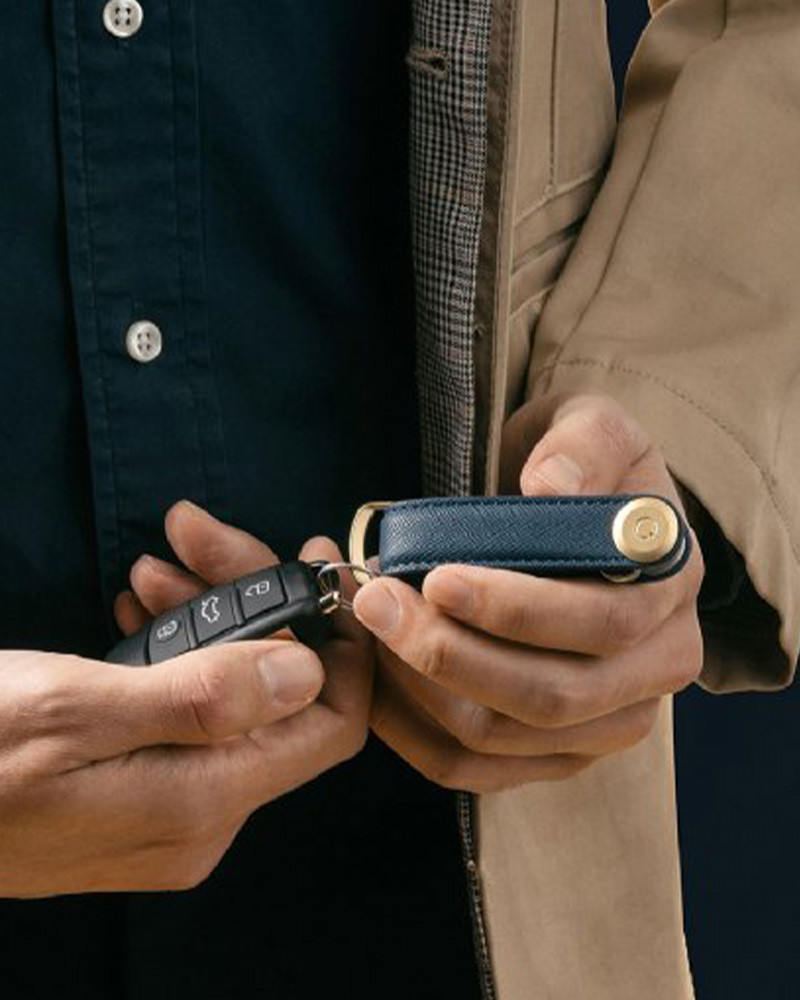 Porte-clefs Organiser en cuir Saffiano - Orbitkey