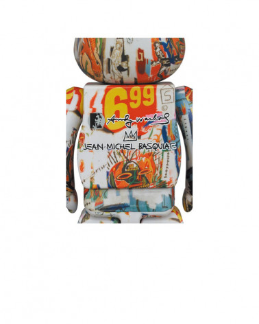 Sculpture Bearbrick Andy Warhol x Jean-Michel Basquiat V4 - MediCom Toy