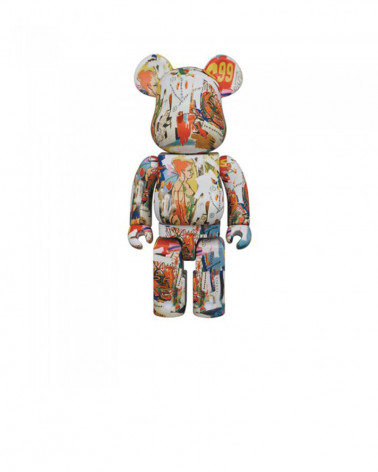 Sculpture Bearbrick Andy Warhol x Jean-Michel Basquiat V4 - MediCom Toy