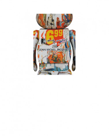 Sculpture Bearbrick Andy Warhol x Jean-Michel Basquiat V4 - MediCom Toy
