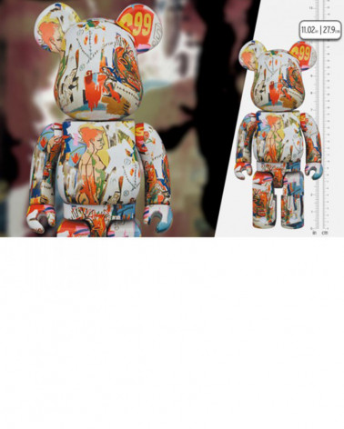 Sculpture Bearbrick Andy Warhol x Jean-Michel Basquiat V4 - MediCom Toy