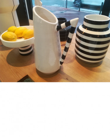 Vase Brocca Stripe Handles - Mani by Britta Herrmann