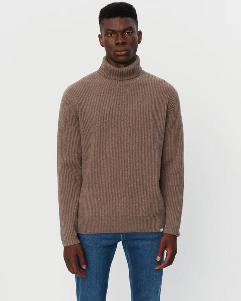 Pull-over col roulé Eddie Wool Rib Rollneck Knit - Les Deux