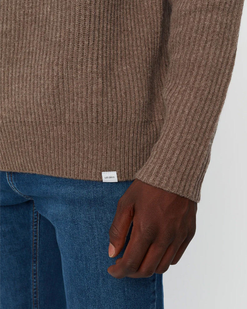 Pull-over col roulé Eddie Wool Rib Rollneck Knit - Les Deux