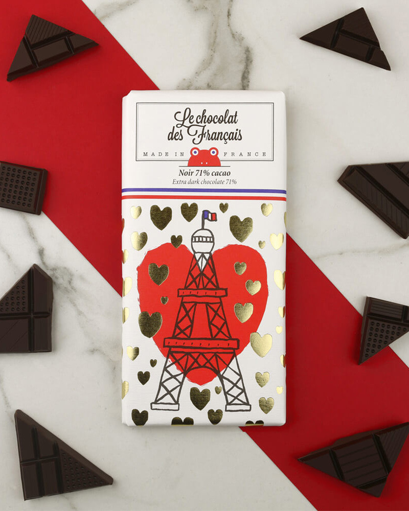 Tablette de chocolat 80g Bio noir - Le chocolat des Français