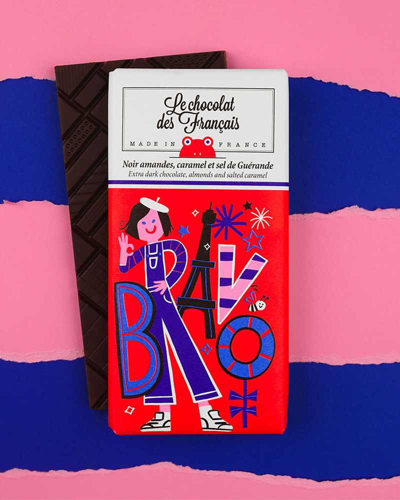 Tablette de chocolat 80g Bio noir - Le chocolat des Français