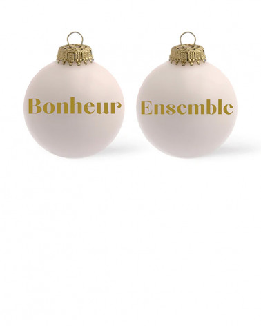 Boules de NoÃ«l Ã  message - Baubels