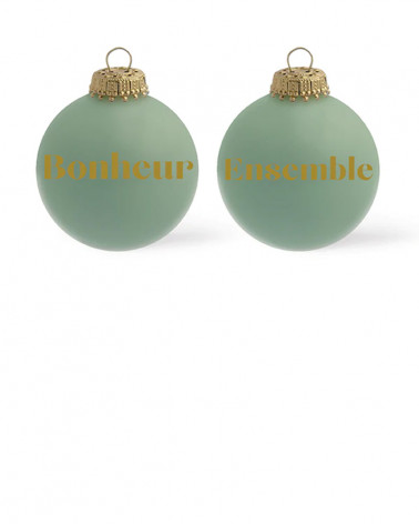 Boules de NoÃ«l Ã  message - Baubels