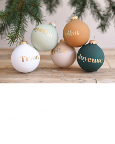 Boules de NoÃ«l Ã  message - Baubels