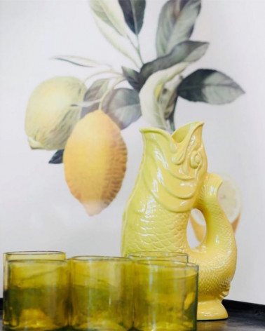 Carafe vase poisson en céramique Guggle - Gluckigluck
