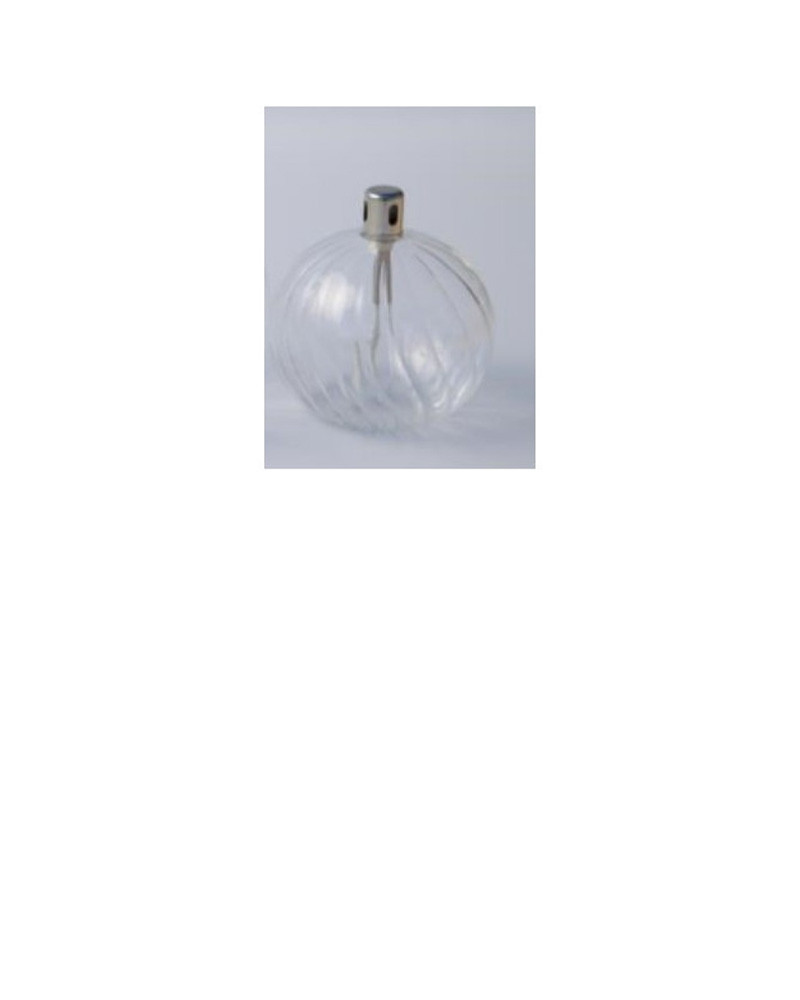 Lampe Ã  huile en verre Ellipse Striée - Bazar de Luxe