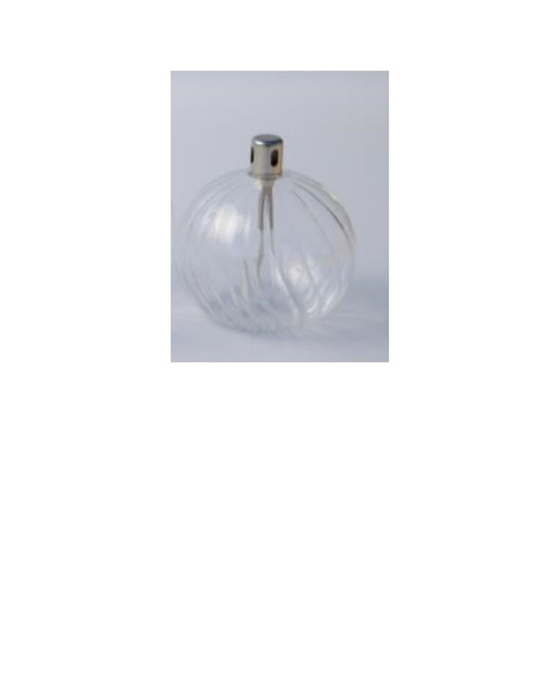 Lampe Ã  huile en verre Ellipse Striée - Bazar de Luxe