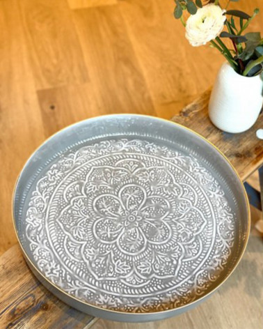 Plateau Berbère rond- Bazar de Luxe