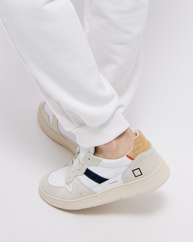 Sneakers homme Court 2.0 Vintage Calf White-Beige M 10D - D.A.T.E.