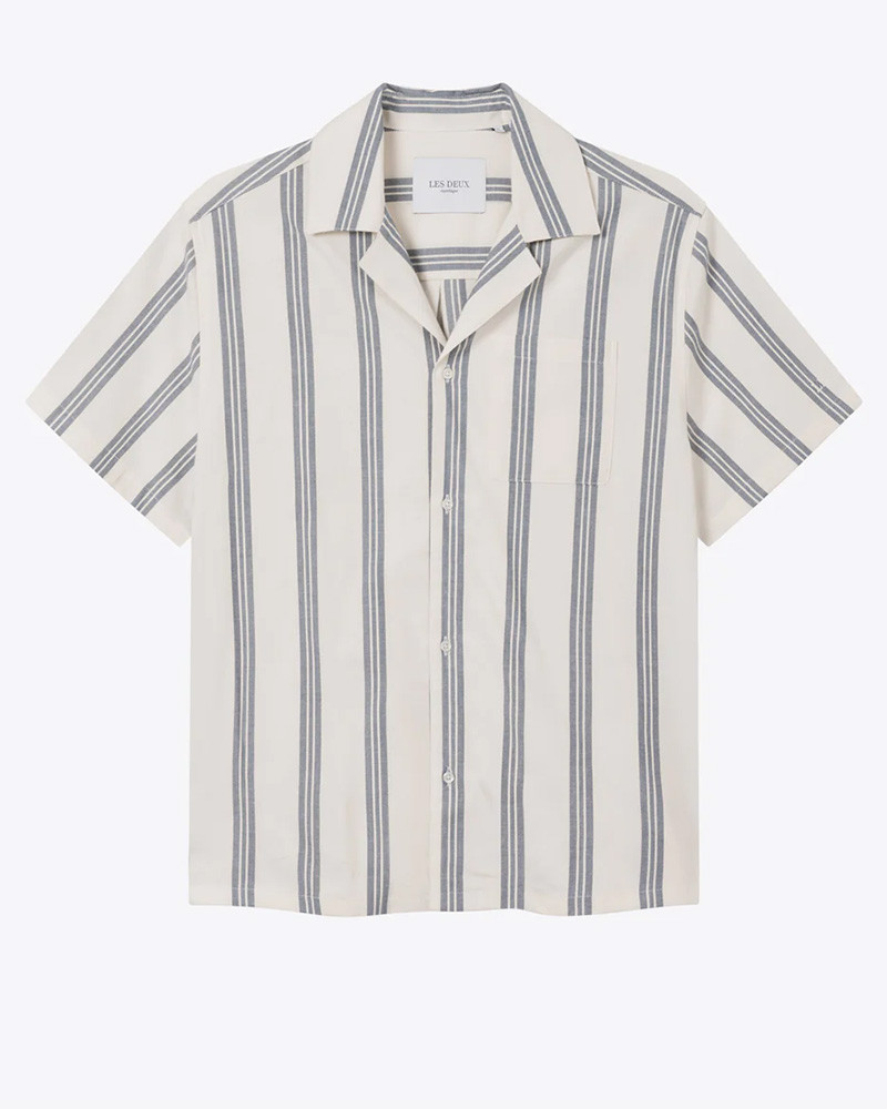 Chemise à rayures manches courtes Lawson Stripe SS - Les Deux