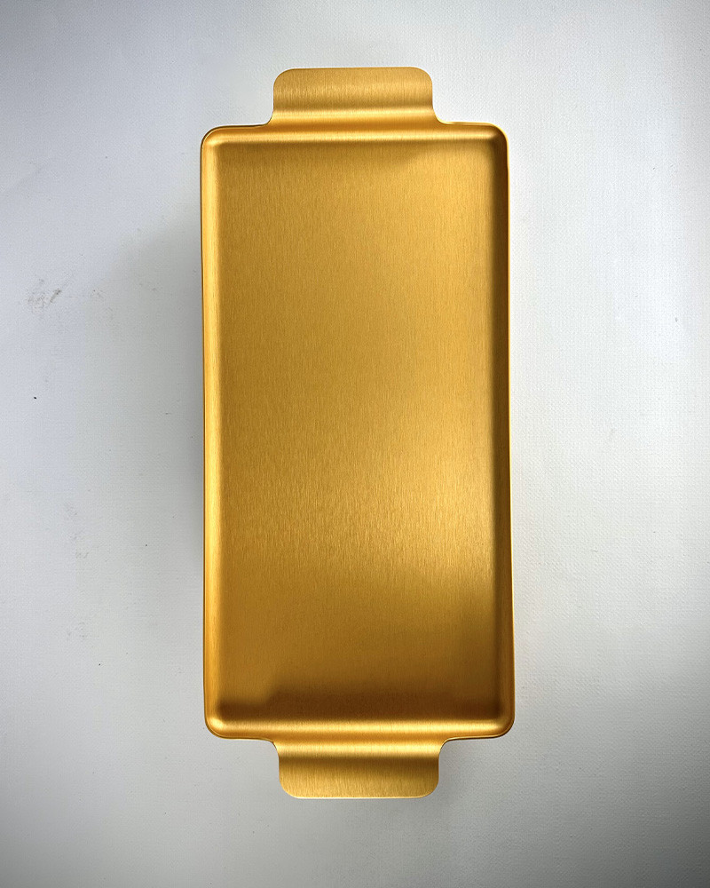 Plateau rectangulaire 713 en aluminium anodisé - Kaymet