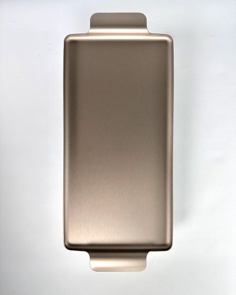 Plateau rectangulaire 713 en aluminium anodisé - Kaymet