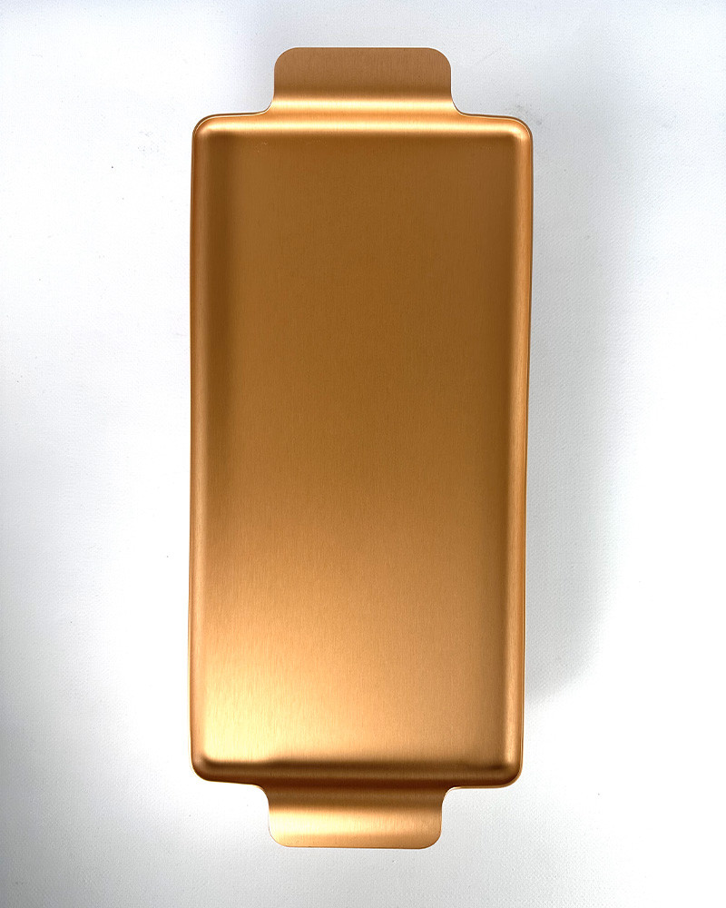 Plateau rectangulaire 713 en aluminium anodisé - Kaymet
