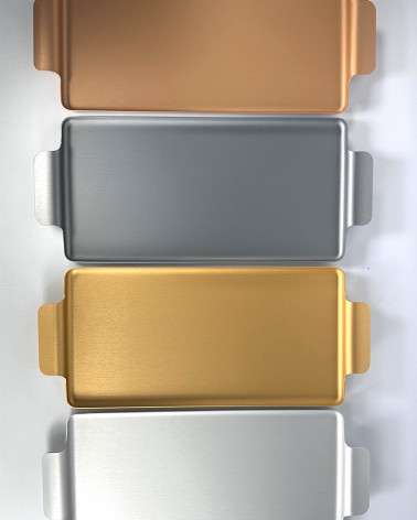 Plateau rectangulaire 713 en aluminium anodisé - Kaymet