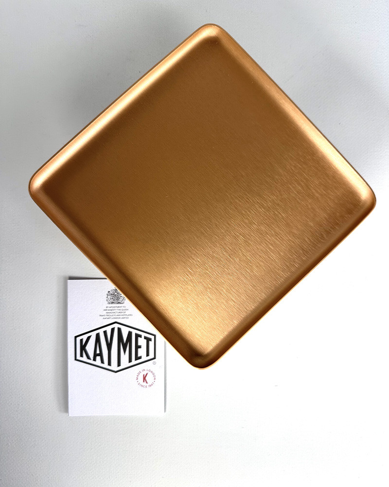Plateau carré 706 en aluminium anodisé - Kaymet